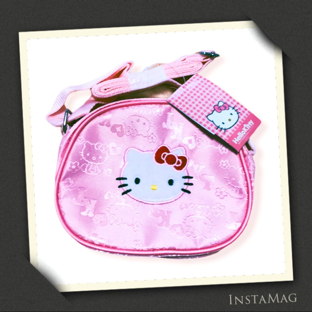 SANRIO Hello Kitty Pink Mini Nylon Crossbody Bag